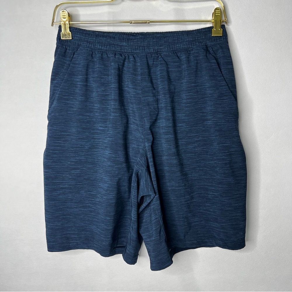 Lululemon Pace Breaker Short 9" Heather Allover Iron Blue True Navy Size Small